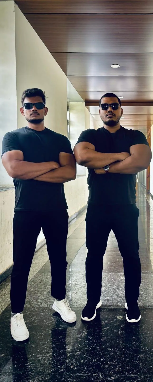 Two bouncers at a venue in Hyderabad