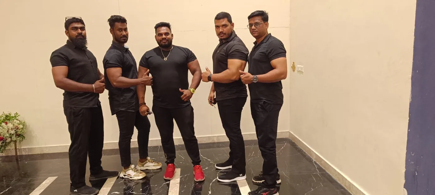 Security team ready at an indoor event